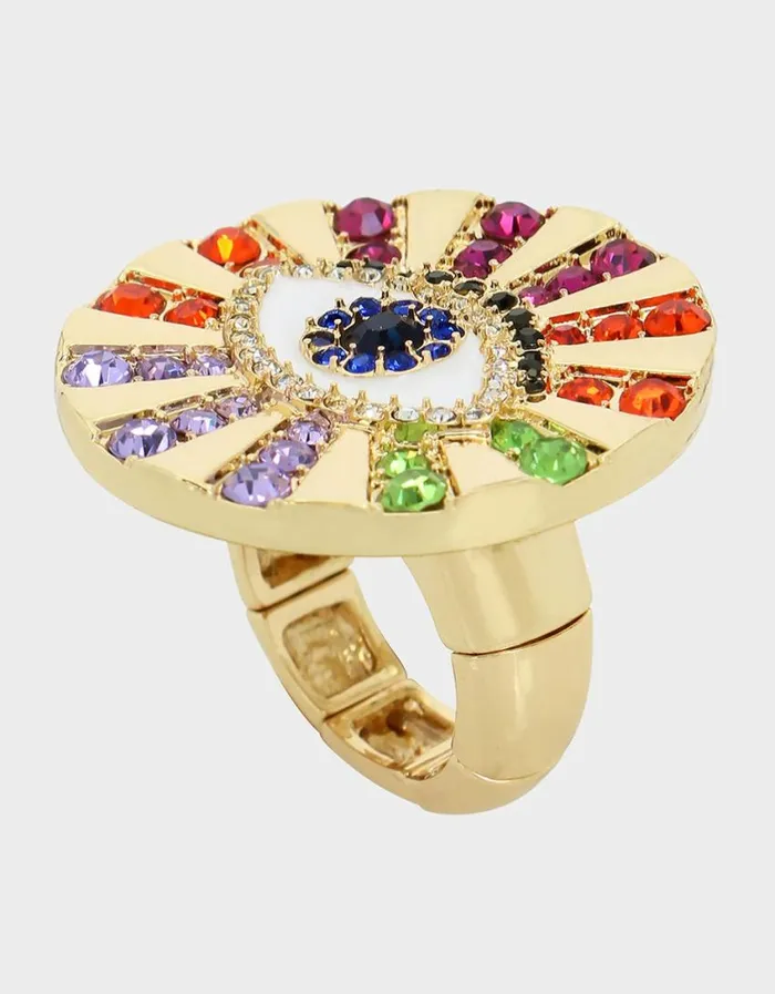 Betsey Johnson Women LUCKING OUT EYE RING MULTI Betsey Johnson Women LUCKING OUT EYE RING MULTI