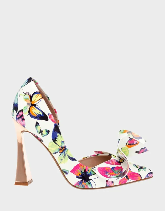 Betsey Johnson Women NOBBLEP WHITE BUTTERFLY White Butterfly