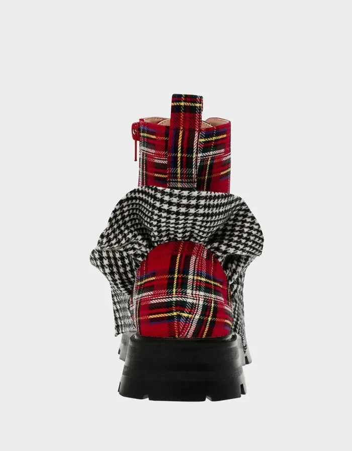 Betsey Johnson Women ROZEY RED PLAID Red Plaid
