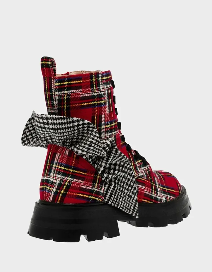 Betsey Johnson Women ROZEY RED PLAID Red Plaid
