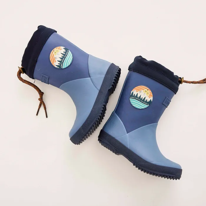 bisgaardshoes thermo II blue Blue BABY Rubber boots