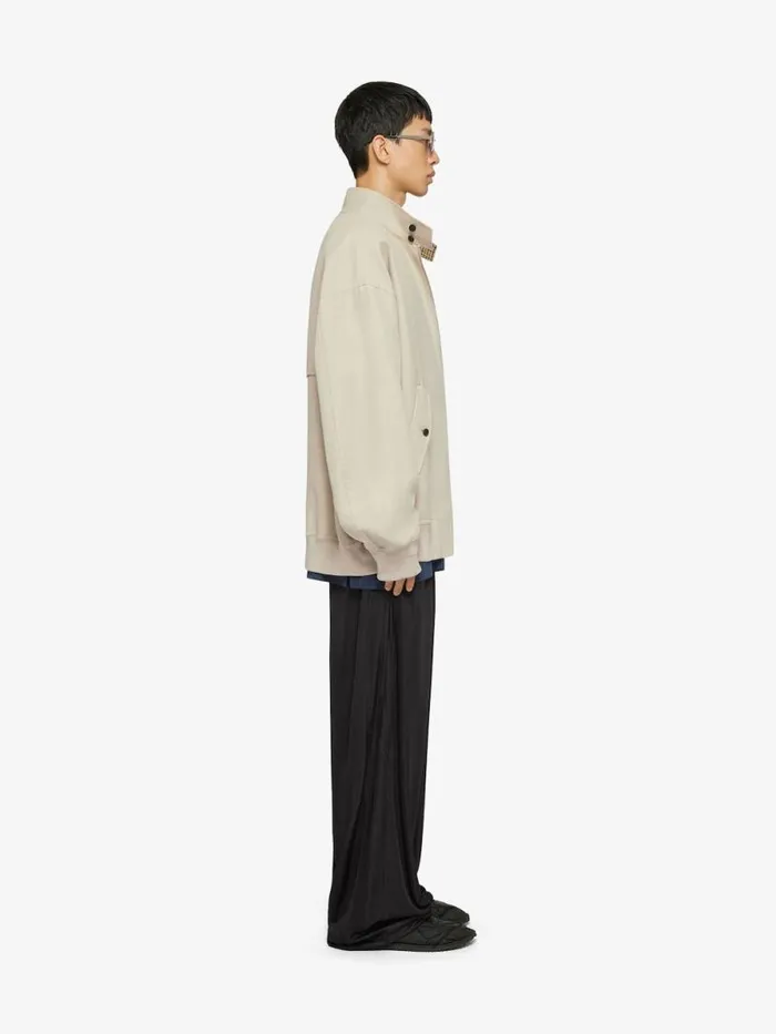 Bomber Jacket In Cotton Light Beige Men Givenchy Coats and Jackets