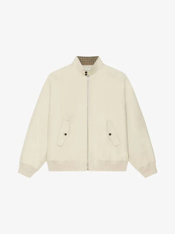 Bomber Jacket In Cotton Light Beige Men Givenchy Coats and Jackets