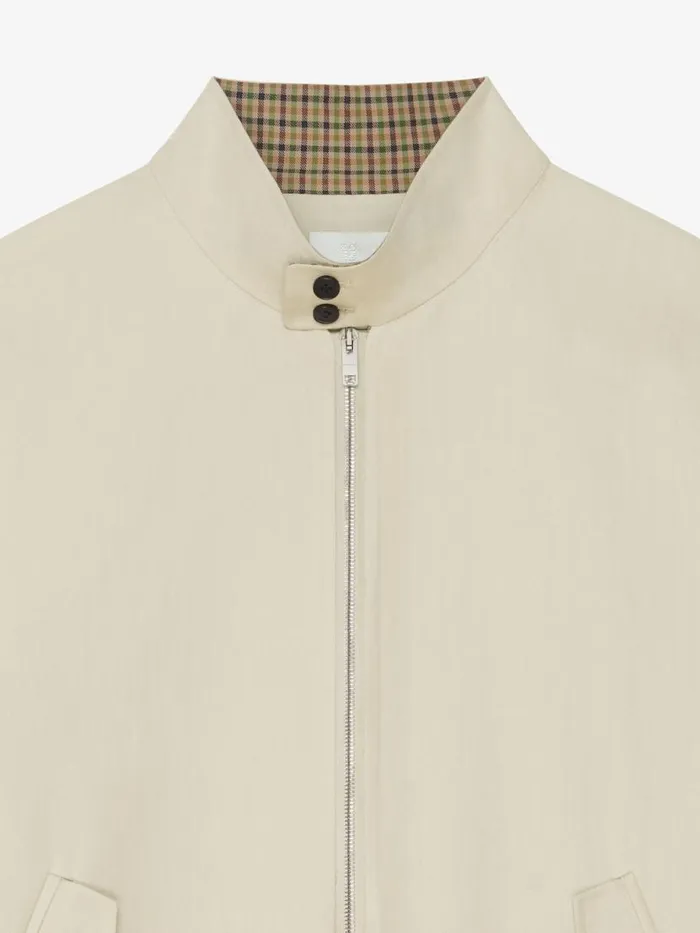 Bomber Jacket In Cotton Light Beige Men Givenchy Coats and Jackets