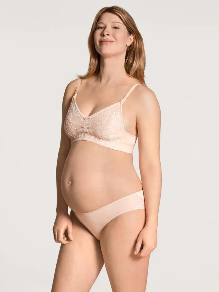 CALIDA Bras Women Nursing Bra Without Underwire Cradle To Cradle Certified Lace Parfait Pink