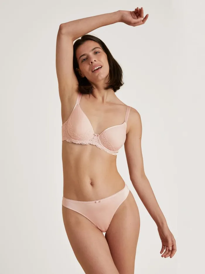 CALIDA Bras Women Spacer Bra Lace Parfait Pink