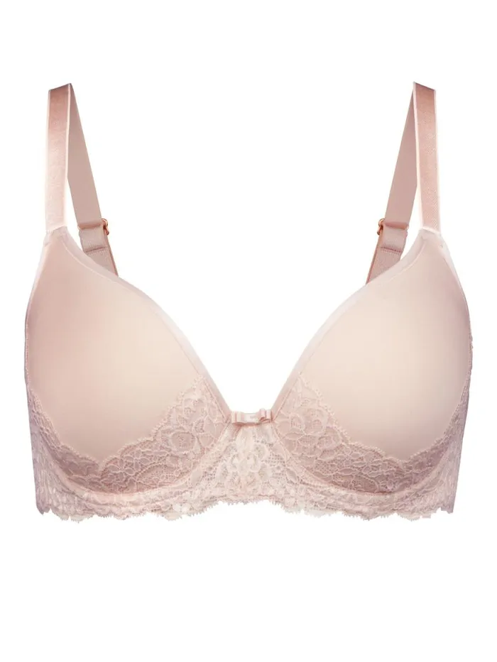 CALIDA Bras Women Spacer Bra Lace Parfait Pink