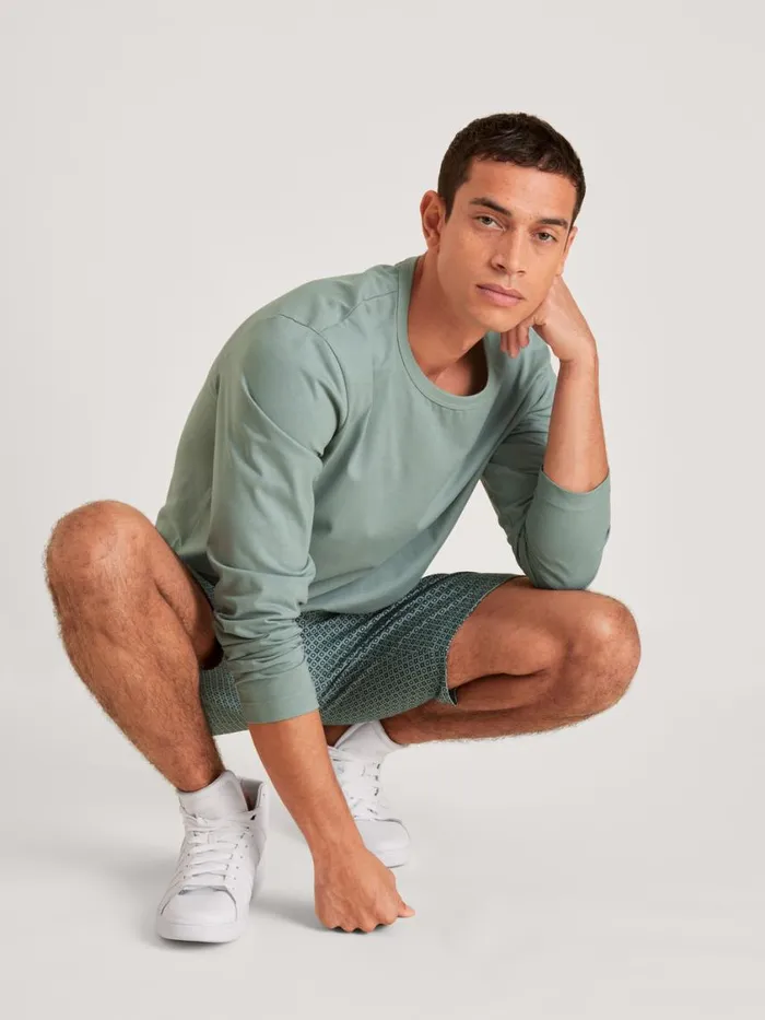 CALIDA Pyjama Pants Men Bermudas Slate Grey