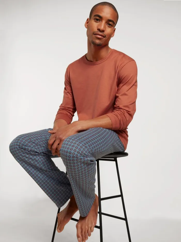 CALIDA Pyjama Pants Men Long Pants With Side Pockets Redwood