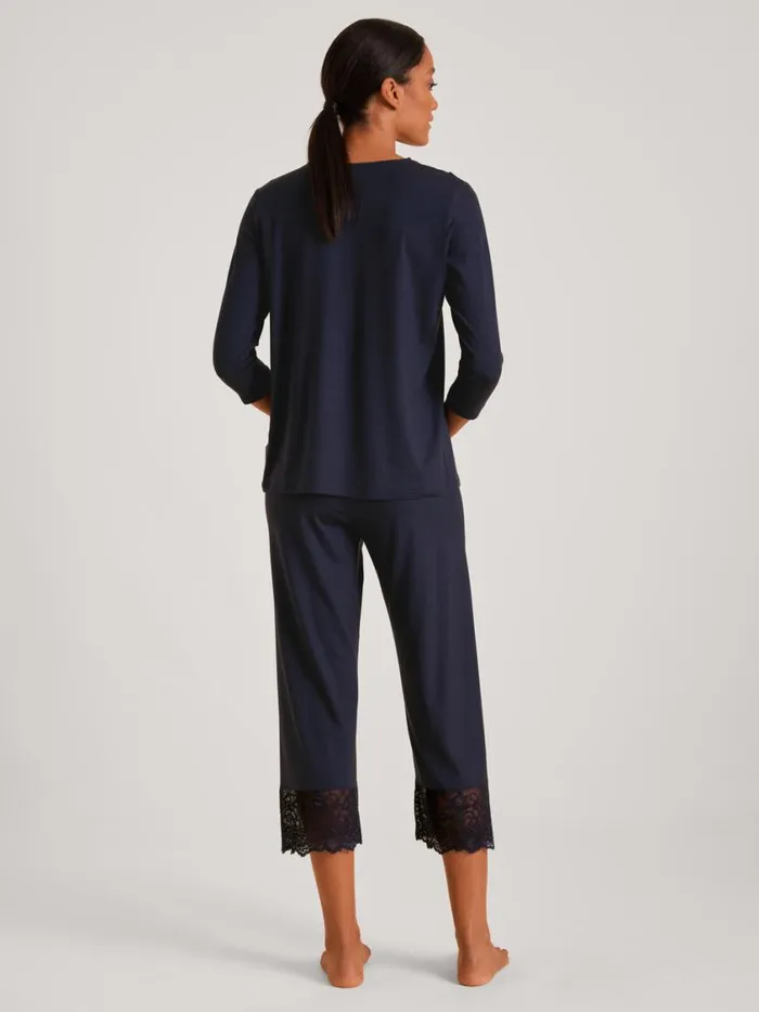 CALIDA Pyjamas Women 78 Pyjama Dark Lapis Blue