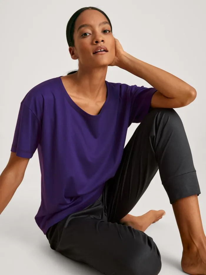 CALIDA Show All Women Shirt Short Sleeve Cradle To Cradle Certified Parachute Purple