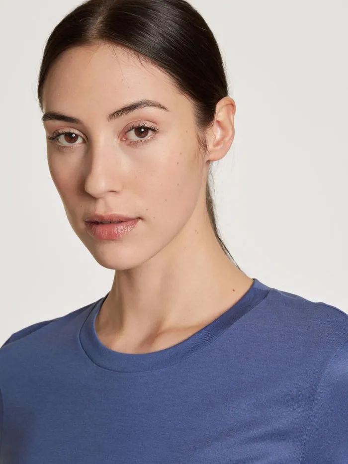 CALIDA Show All Women Shirt Short Sleeve Marine Water Blue
