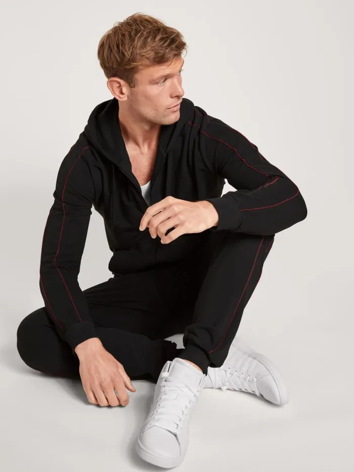 CALIDA Sweatshirts and Jackets Men Jacket Schwarz
