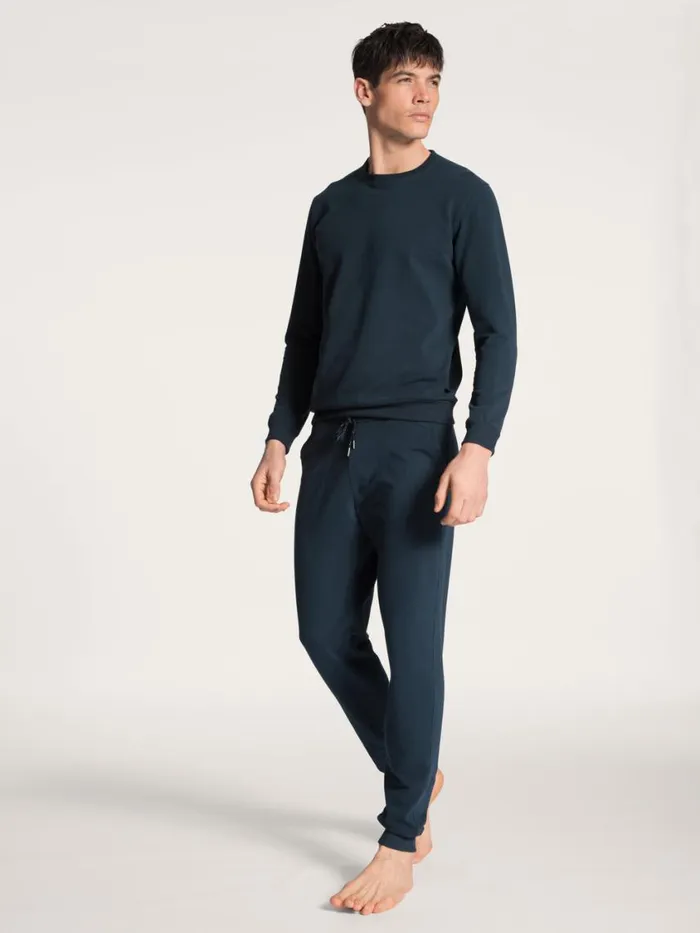 CALIDA Sweatshirts and Jackets Men Sweatshirt Dark Sapphire