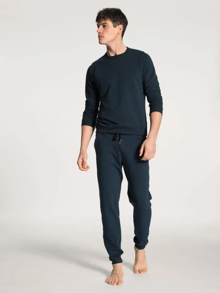 CALIDA Sweatshirts and Jackets Men Sweatshirt Dark Sapphire