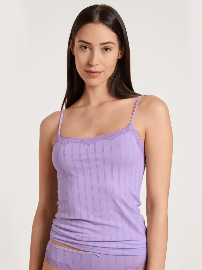 CALIDA Tops Women Spaghetti Top Digital Lavender