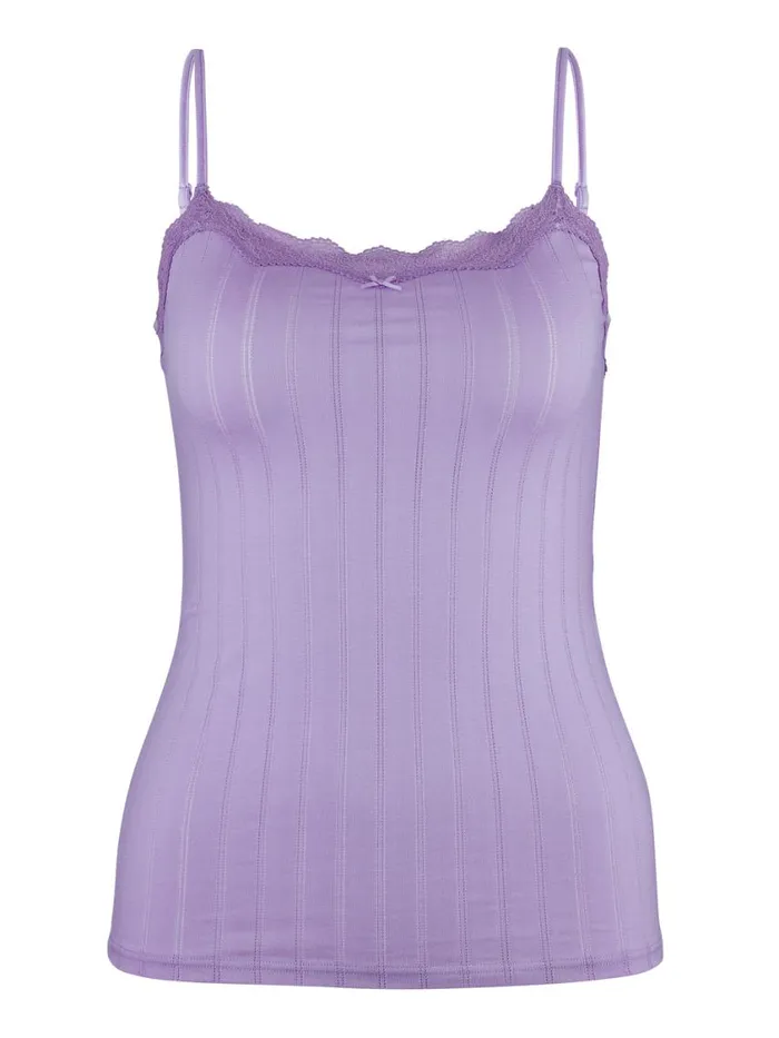 CALIDA Tops Women Spaghetti Top Digital Lavender
