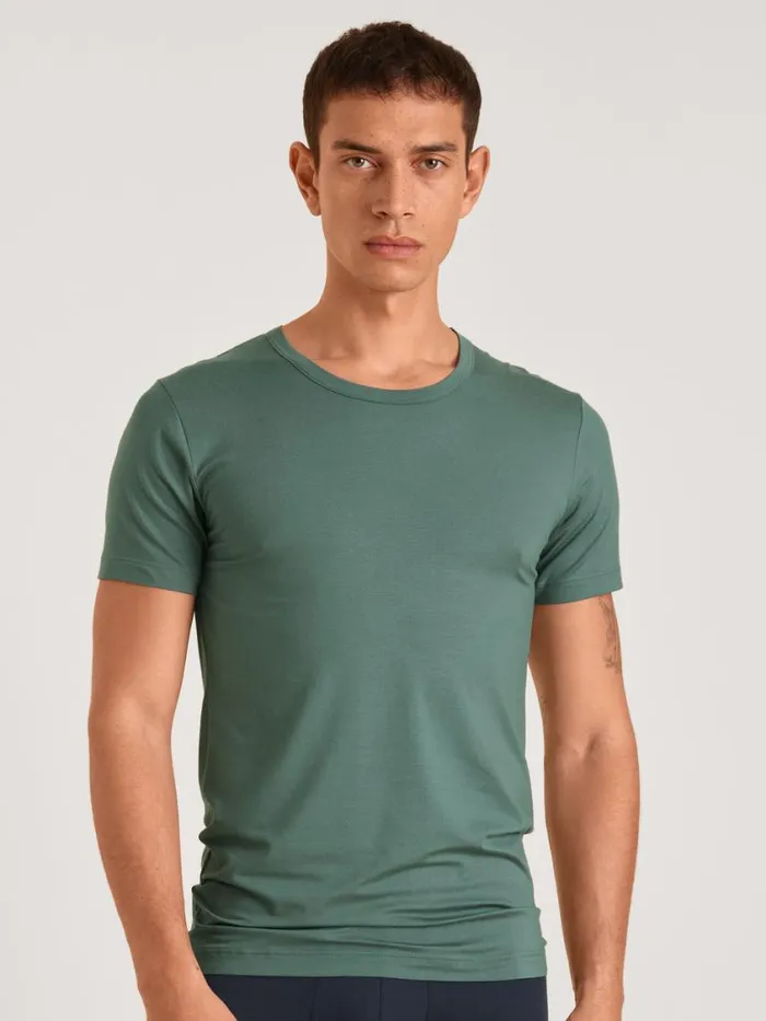 CALIDA Undershirts Men Shirt Short Sleeve Dark Glen