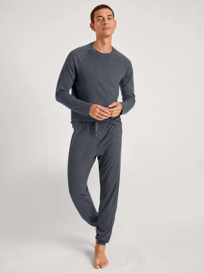 CALIDA Warming Nightwear Men Pants Anthrazit