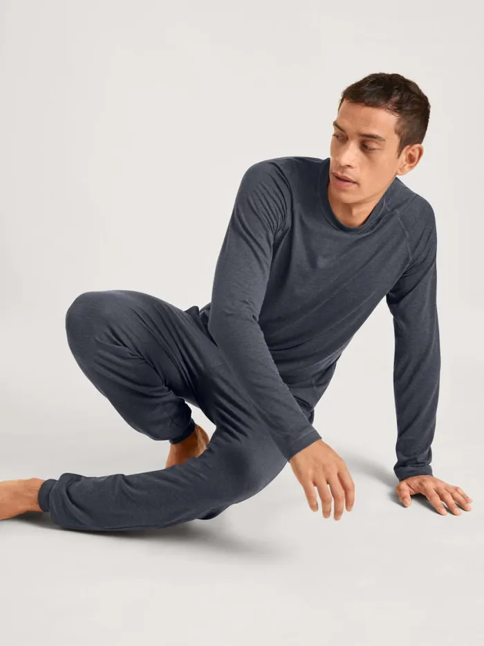 CALIDA Warming Nightwear Men Pants Anthrazit