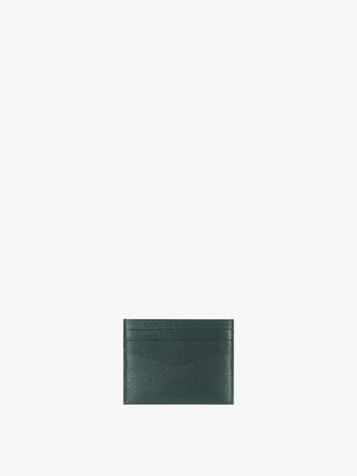 Card Holder In Classic 4g Leather Dark Green Men Givenchy Wallets and Card Holders