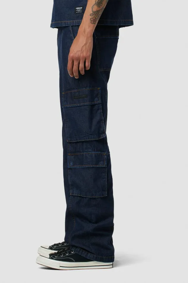 Cargo Men Hudson Jeans Wide Leg Cargo Dark Chambray Cargo Men Hudson Jeans Wide Leg Cargo Dark Chambray