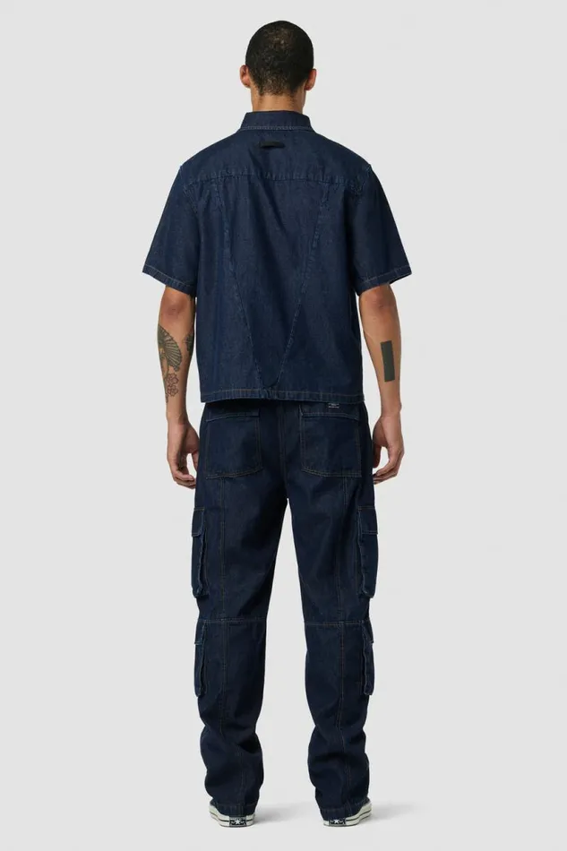 Cargo Men Hudson Jeans Wide Leg Cargo Dark Chambray Cargo Men Hudson Jeans Wide Leg Cargo Dark Chambray