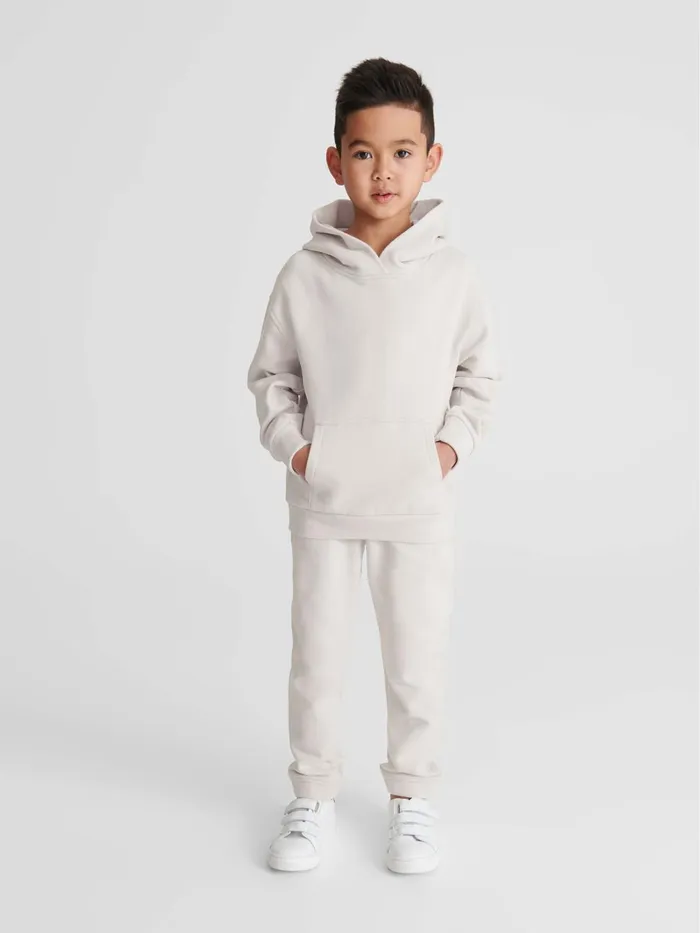 Children Reiss CoOrds Ali Junior Oversized Garment Dye Joggers Dark Ecru