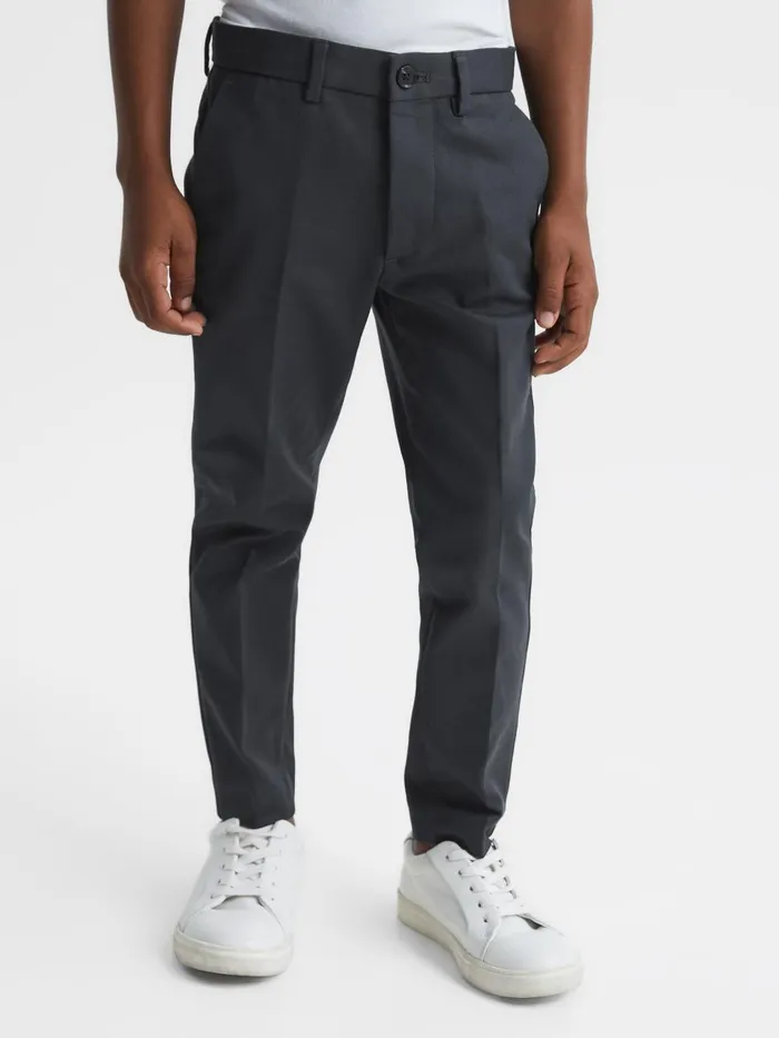 Children Reiss Pants Eastbury Slim Fit Chinos Steel Blue
