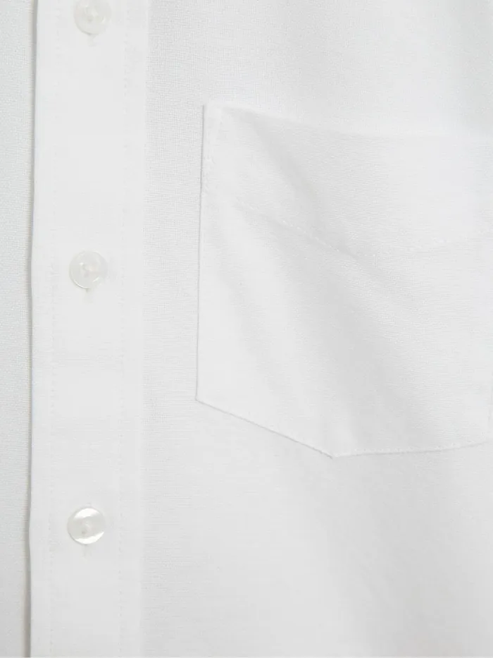 Children Reiss Shirts Greenwich Slim Fit ButtonDown Oxford Shirt White