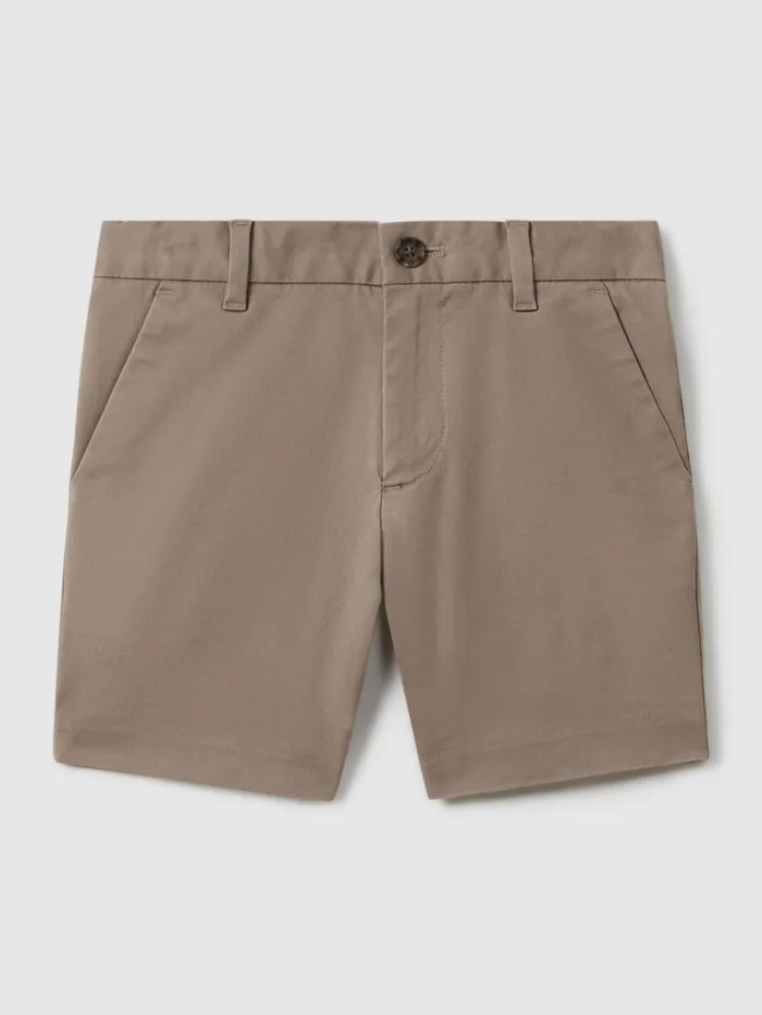Children Reiss Shorts Wicket Casual Chino Shorts Mushroom Brown
