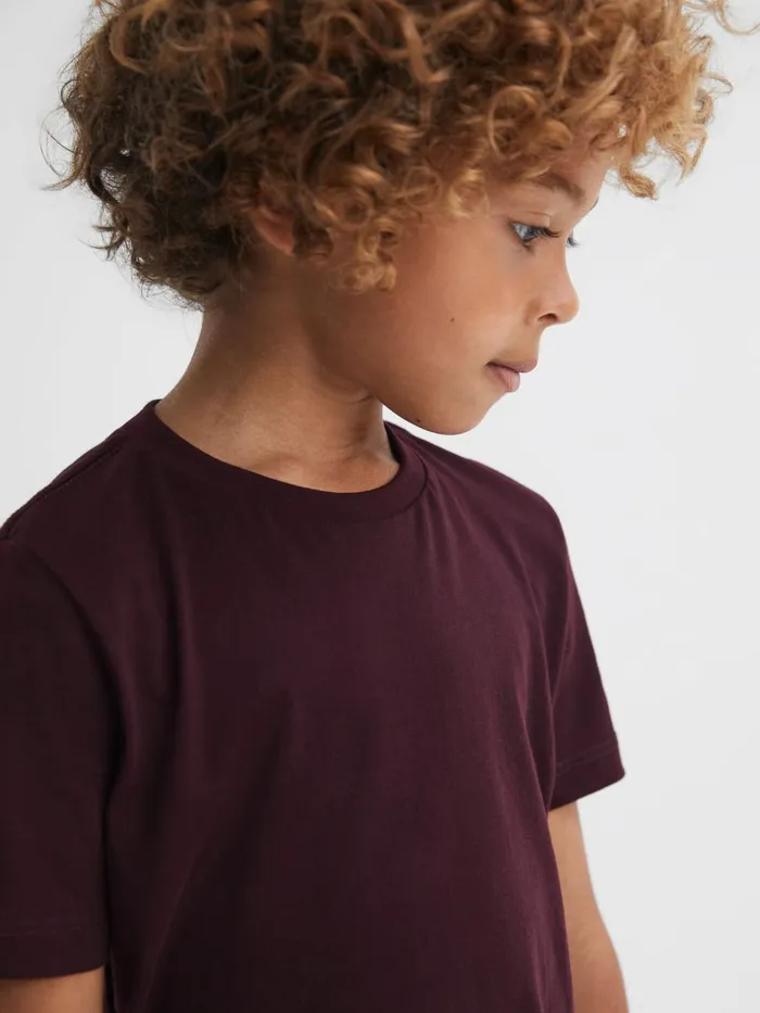 Children Reiss TShirts Bless Crew Neck TShirt Bordeaux