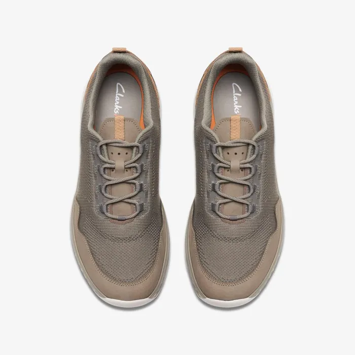 Clarks Pro Knit Stone Combination Men Clarks Sneakers