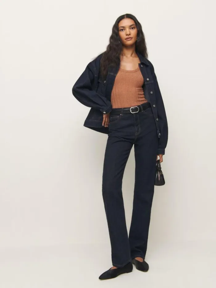 Clothing The Reformation Fiore Knit Top Toffee