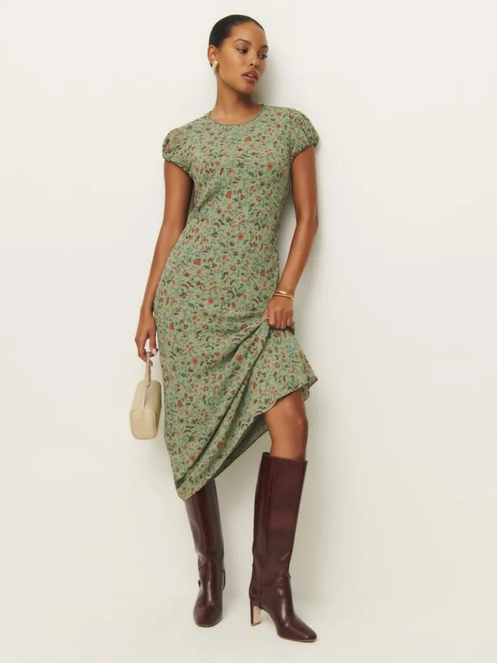 Clothing The Reformation Leana Dress Ponderosa