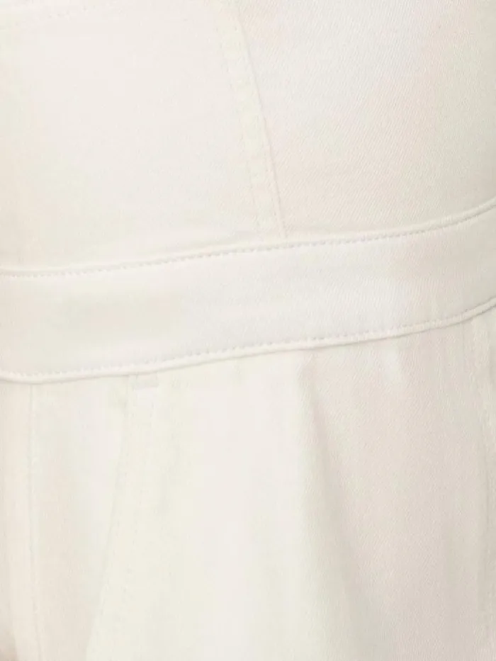 Clothing The Reformation Lennon Denim Jumpsuit Optic White