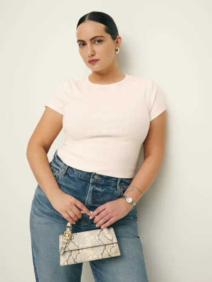 Clothing The Reformation Muse Tee Es Ivory