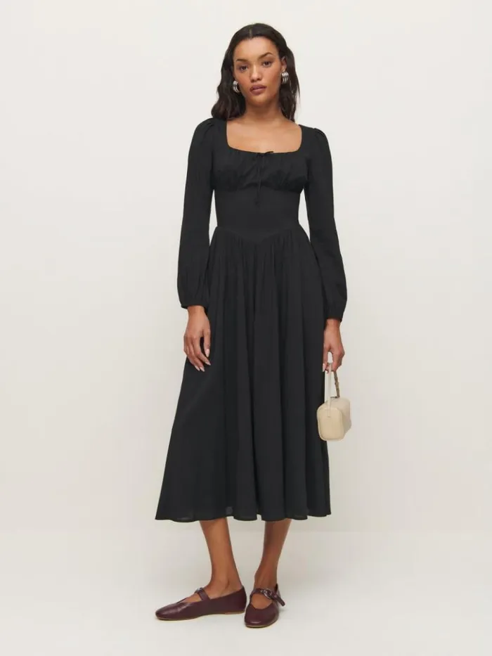 Clothing The Reformation Oria Dress Black