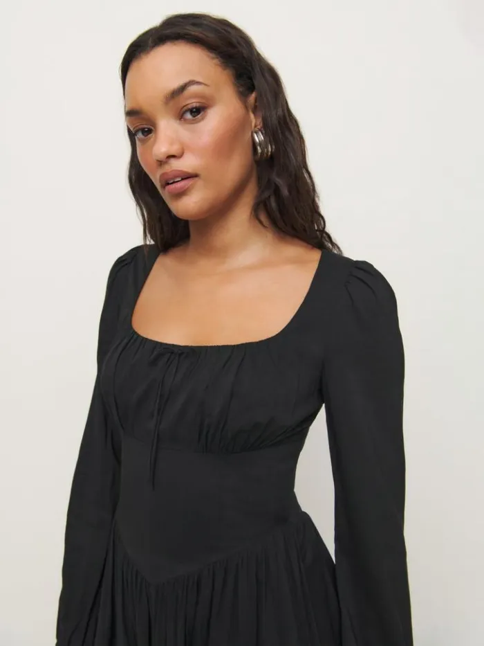 Clothing The Reformation Oria Dress Black