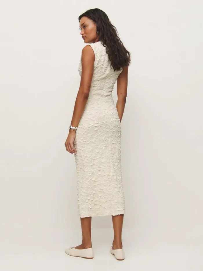 Clothing The Reformation Palm Knit Dress Cloud
