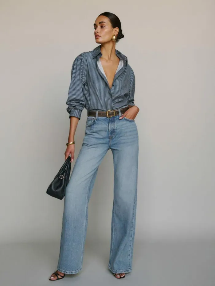 Clothing The Reformation Palmer Livedin Baggy Jeans Tigris