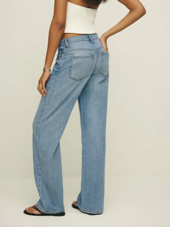 Clothing The Reformation Palmer Livedin Baggy Jeans Tigris