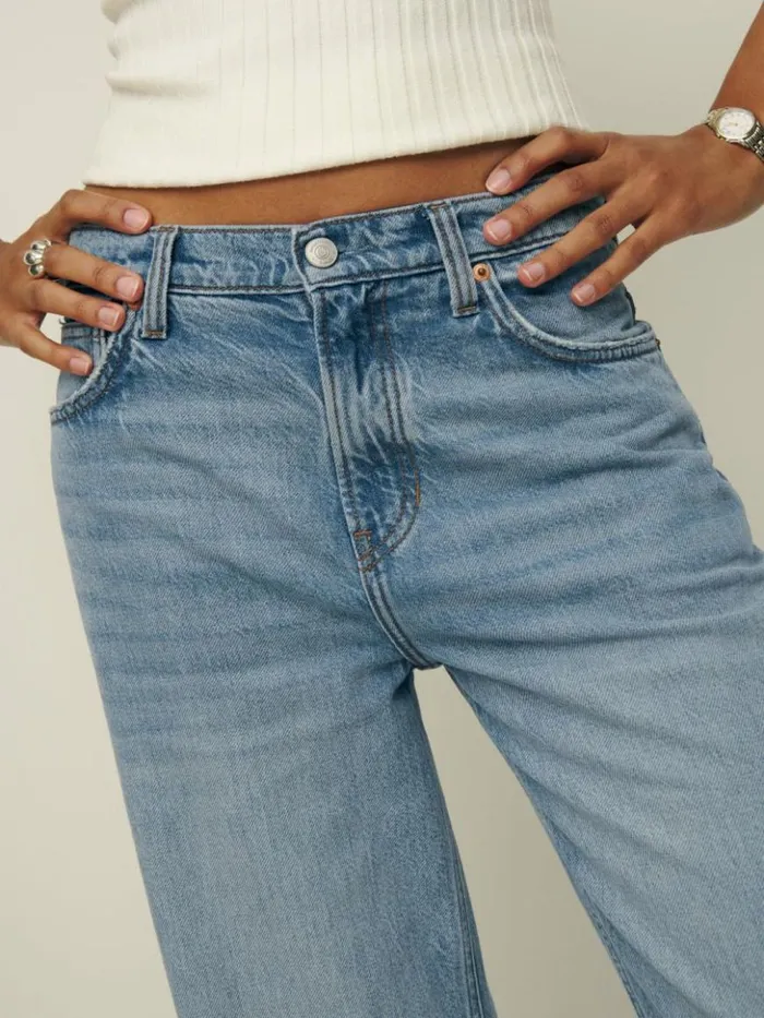 Clothing The Reformation Palmer Livedin Baggy Jeans Tigris