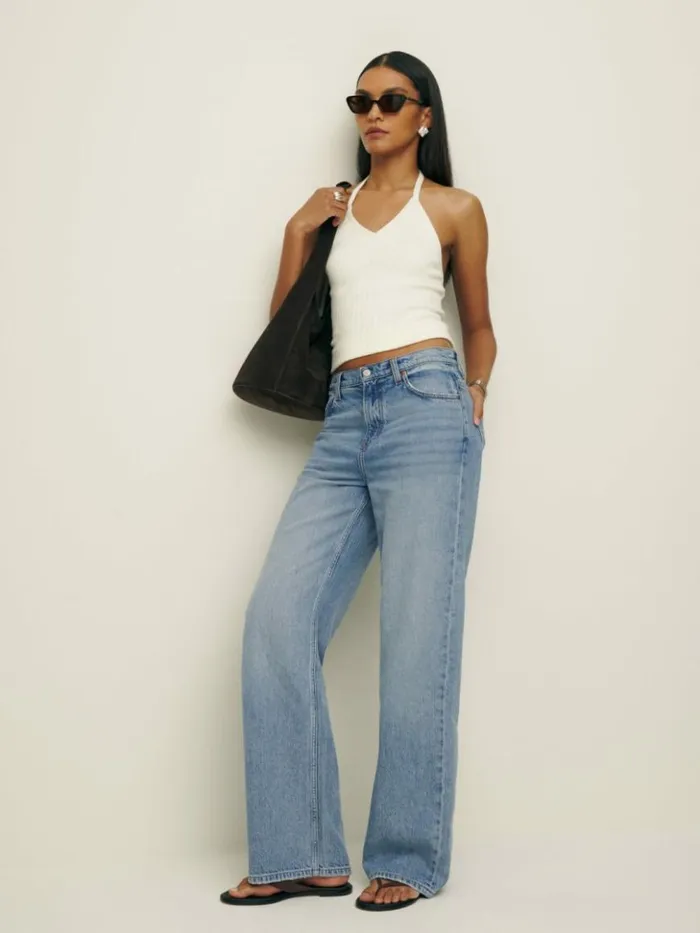 Clothing The Reformation Palmer Livedin Baggy Jeans Tigris