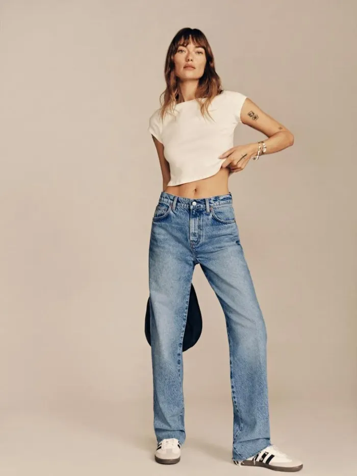 Clothing The Reformation Val 90s Mid Rise Straight Jeans Colorado