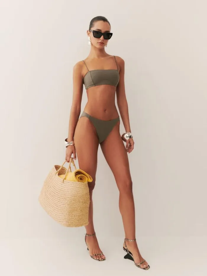 Clothing The Reformation Volta Bikini Bottom Morel