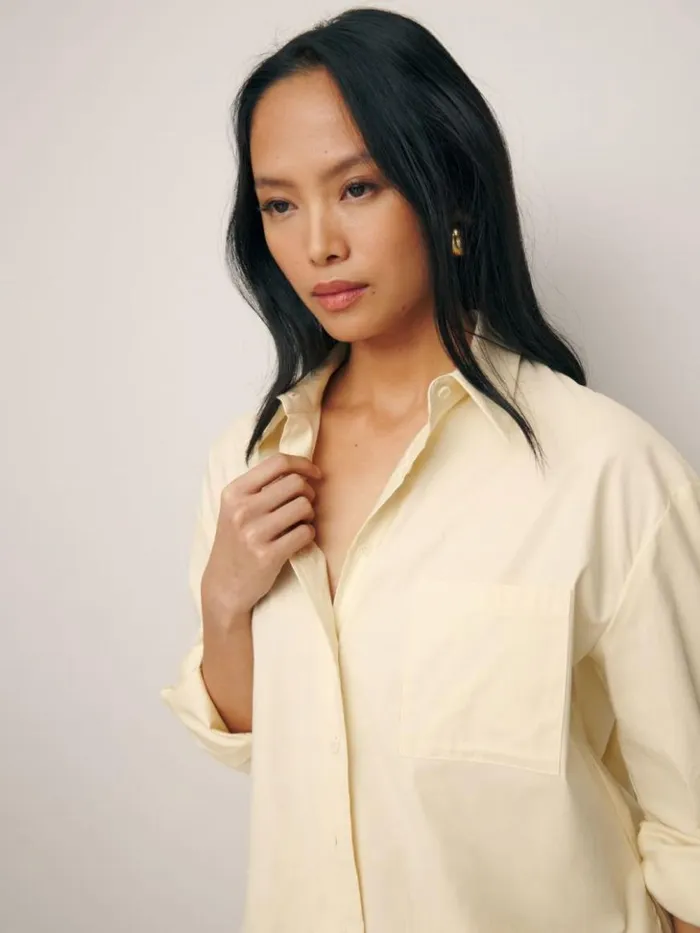 Clothing The Reformation Will Oversized Shirt Sugar