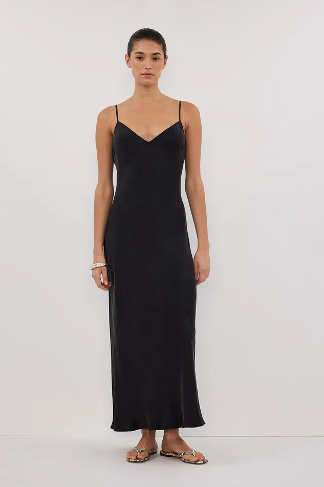 COLETTE BLACK SILK DRESS Women DISSH Event Dresses