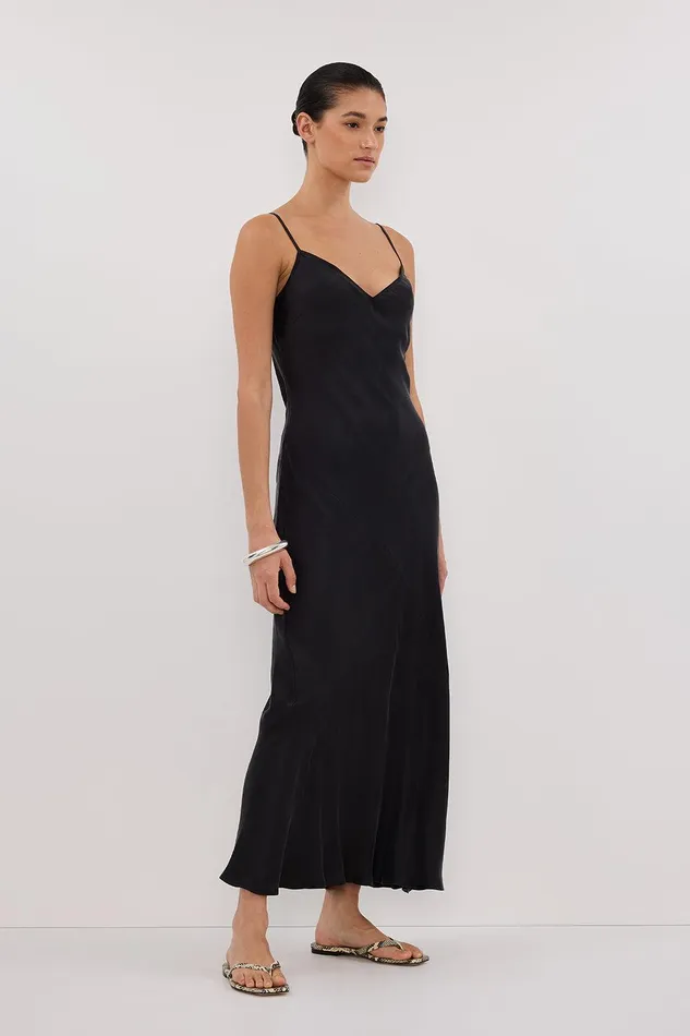 COLETTE BLACK SILK DRESS Women DISSH Event Dresses