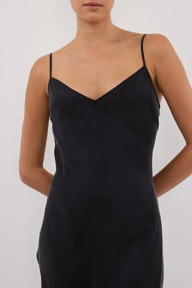 COLETTE BLACK SILK DRESS Women DISSH Event Dresses